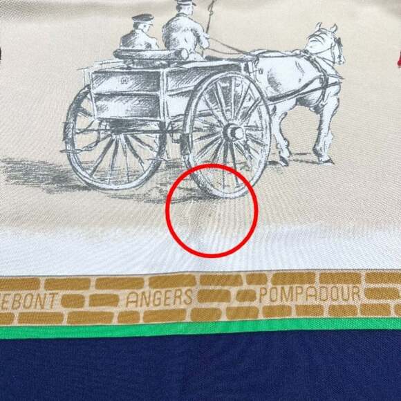 HERMES Authentic Blue Scarf - Picture 8 of 9